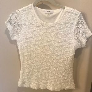 Calvin Klein Super cute ivory top.